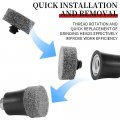 Si Fang 10pcs Inch Nylon Fiber Quick Change Disc Non-woven Abrasive Sanding Roll Lock Surface Preparations With 1 4 Disc Holder