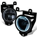 Pair Smoked Lens Oe Style Front Bumper Halo Ring Fog Light Lamp Compatible With Gmc Sierra 1500 Yukon Xl Denali 01-06 