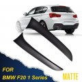 G-plus Rear Window Spoiler Side Wing Trim Cover Compatible With 2015-2017 Bmw 1 Series F20 Matte Black