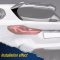G-plus Rear Window Spoiler Side Wing Trim Cover Compatible With 2015-2017 Bmw 1 Series F20 Matte Black