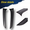 G-plus Rear Window Spoiler Side Wing Trim Cover Compatible With 2015-2017 Bmw 1 Series F20 Matte Black