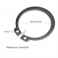 Uxcell 40mm External Circlips C-clip Retaining Shaft Snap Rings 65mn 30pcs