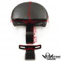 Httmt Tghd-sbb045-i Driver Backrest Easy On Off Compatible With H-d 2007-2017 Heritage Softail Fatboy Black