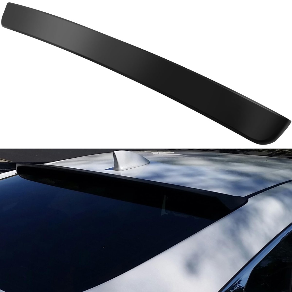Rear Spoiler Wing For Honda Civic Sedan 2006 2015 Black Abs Direct Fit Replacement Self Adhesive 47 24 In Length