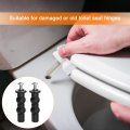 Uxcell 2 Set M6 Toilet Seat Hinges Screws Expanding Rubber Bolt Top Nuts For Mounting Replacement Parts Kit Washer Dia 18mm 0