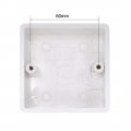 Uxcell Wall Switch Box Deep Case Recessed Mount 86 Type Single Gang White 3pcs