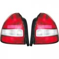 Honda Civic Hatchback Replacement Tail Light Unit Red Rear Lamp Assembly 1 Pair Part Number Waterproof 