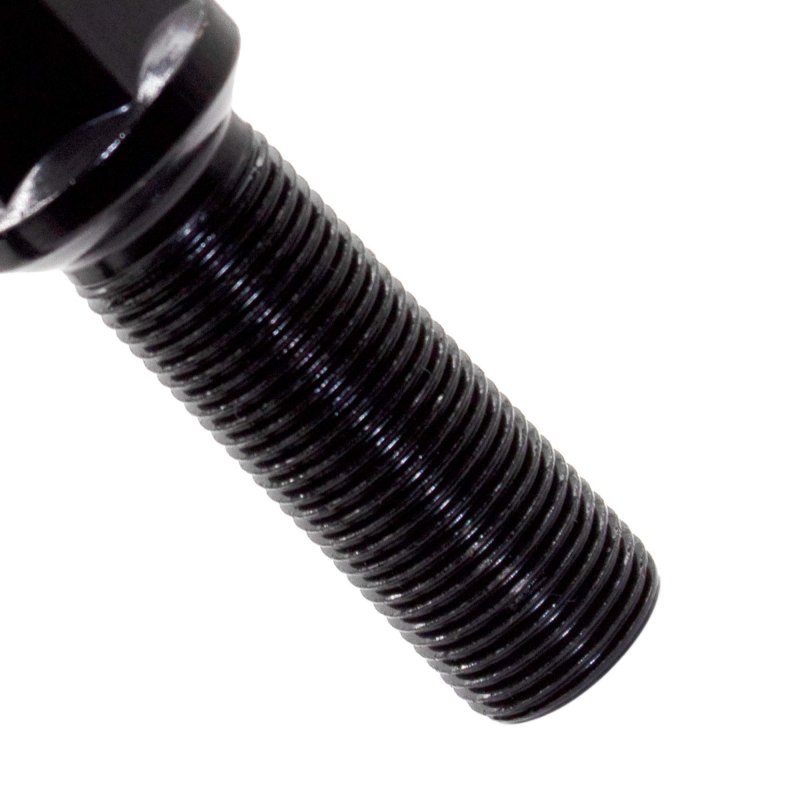 Set Of 20 Black Lug Bolts M12x1 5 24mm Shank Length Conical Acorn Seat With 17mm Hex For Aftermarket Wheels Carbon Steel Class