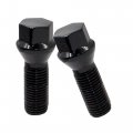 Set Of 20 Black Lug Bolts M12x1 5 24mm Shank Length Conical Acorn Seat With 17mm Hex For Aftermarket Wheels Carbon Steel Class