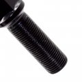 Set Of 20 Black Lug Bolts M12x1 5 24mm Shank Length Conical Acorn Seat With 17mm Hex For Aftermarket Wheels Carbon Steel Class
