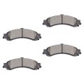 Rear D834 Ceramic Disc Brake Pad Set With Hardware For Cadillac Escalade Chevrolet Silverado Suburban Tahoe And Gmc Sierra 