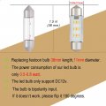 Wiseshine Festoon 6418 6411 Led Bulb 38mm C5ws Warm White 3000k Bulb De3425 De3423 Dc 12v For Camper Rv Automotive Interior
