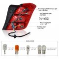 G-plus Tail Light W Bulbs Compatible With Chevy Trax 2013-2016 Ls 2017-2019 Gm2800272 42599449 Red Lens Chrome Housing Left