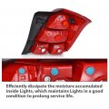 G-plus Tail Light W Bulbs Compatible With Chevy Trax 2013-2016 Ls 2017-2019 Gm2800272 42599449 Red Lens Chrome Housing Left