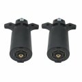 Usonline911 7-way Blade Round Rv Style Trailer End Connector 2pcs