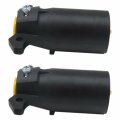 Usonline911 7-way Blade Round Rv Style Trailer End Connector 2pcs