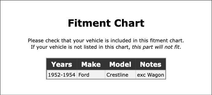 Rear Left Driver Side Drum Brake Wheel Cylinder Standard Line For Ford Crestline 1952 1953 1954