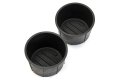 Red Hound Auto Cup Holder Inserts 2 Piece Compatible With Infiniti Qx80 2011-2019 Fits Front Center Console Rubber Black Liner