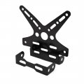 Uxcell Motorcycle Black Tail Type Adjustable License Plate Bracket Frame Stand