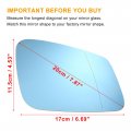 Uxcell Car Right Passenger Side Mirror Glass Replacement W Backing Plate For Bmw 535i Gt 2010-2017 740li 550i 528i 760li 530i