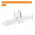 Uxcell Office Desk Partition Support Bracket 2pcs Stand Base Removable Clamp Divider Brackets Screen Clip Holders For 4-9mm