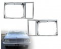 Pair 2 Headlight Headlamp Light Trim Bezel Set Chrome For Chevy Malibu El Camino 1978-1979 Front Left Right Gm463531 Gm463532 