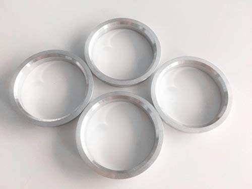 Silver Aluminum Hubcentric Center Rings 67 1mm Hub To 74mm Wheel Set Of 4 For Many Mitsubishi Mazda Kia Hyundai