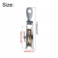 Uxcell 115mm Single Pulley Block Iron Hanging Wire Towing Wheel Cable Rope Runner Roller In Zinc Plated