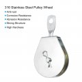 Uxcell 115mm Single Pulley Block Iron Hanging Wire Towing Wheel Cable Rope Runner Roller In Zinc Plated