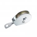 Uxcell 115mm Single Pulley Block Iron Hanging Wire Towing Wheel Cable Rope Runner Roller In Zinc Plated