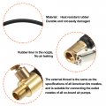 X Autohaux 1 5m Tire Inflator Extension Hose Chuck Adapter Quick Connect Release Air Compressor Pump With Deflation Tube