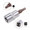 Uxcell 2pcs 3 8 Drive X H4 4mm Hex Bit Socket S2 Steel Bits Cr-v Sockets 38mm Length Use With Ratchet Wrench Slide Bar