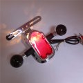 Httmt- Motorcycle Chrome Smoke Metal Tombstone Brake Tail W Light Signal Compatiable With Big Twin Bike P N Xh3118b-a-01-cd Sk