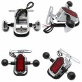 Httmt- Motorcycle Chrome Smoke Metal Tombstone Brake Tail W Light Signal Compatiable With Big Twin Bike P N Xh3118b-a-01-cd Sk
