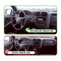Hecasa Dashboard Dash Trim Bezel Cover Single Din For 1998-2002 Chevrolet Chevy Blazer S10 Gmc Jimmy Radio Panel Abs Beige