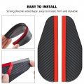 Safercctv Rear View Side Mirror Rain Visor Guard Carbon Fiber Thickened Cover Eyebrow For Car Truck And Suv Black