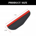 Safercctv Rear View Side Mirror Rain Visor Guard Carbon Fiber Thickened Cover Eyebrow For Car Truck And Suv Black