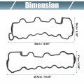 X Autohaux 1 Pair Valve Cover Gasket No 1120160221 1120160321 For Mercedes-benz C240 2001-2005 C280 1998-2000