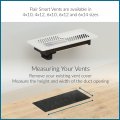 Flair Smart Vent 6x10 White Ac Cover For Floors Walls And Ceilings Requires Puck To Operate Thermostats Voice Assistants