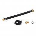 Waterwich Oil Cooler Flush Kit With Black Aluminum Anodize Adapter For 6 0l Powerstroke Ford 2003 2004 2005 2006 2007 2008 2009 