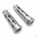 Smt-chromed Hollowed-out Spike Grip 7 8 Bars Cnc Compatible With Suzuki Handlebars Sport Bike Hand Bar By Smt B0142hv1ok
