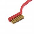 Uxcell 3pcs Handy Brush Stainless Steel Nylon Brass Wire Brushes Set Cleaning Rust Kit