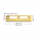 Uxcell Door Strike Plate 143mm X 38mm 201 Stainless Steel Latch Deadbolt For Frame Jamb Gold
