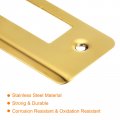 Uxcell Door Strike Plate 143mm X 38mm 201 Stainless Steel Latch Deadbolt For Frame Jamb Gold