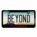 Ford Mustang Cobra Speed-line In Red Black Metal License Plate Frame