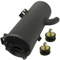 Caltric Black Exhaust Muffler Silencer Fits Polaris Sportsman 500 4x4 Ho 2001-2013