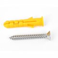Uxcell Manufacturer 6x30mm Plastic Expansion Anchor Wall 25pcs W Screws