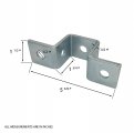 4 Pack 5 Hole U Shaped Connector Bracket For All 1-5 8 Strut Channel Heavy Duty Electro-galvanized