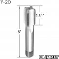 Burkit 1 -20 Unef Tap And Die Set X 20 Machine Thread Round Right Hand