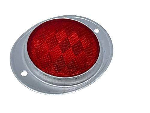 Red 3 In Round Reflector With Aluminum Base For Trucks Trailers Rvs And Buses 2 Pack Dot Compliant Rf3023